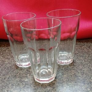 Set Of 3 Large Ice Tea Water Goblets Mint